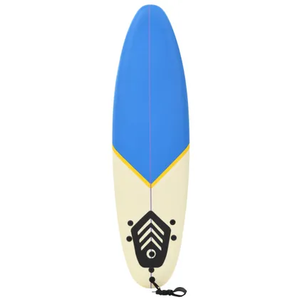 VidaXL surfplank schuim/kunststof blauw-crème 170cm  3