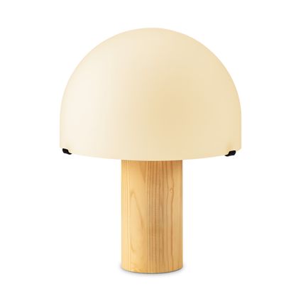 Lampe de table Home Sweet Home Mushroom bois opale E27