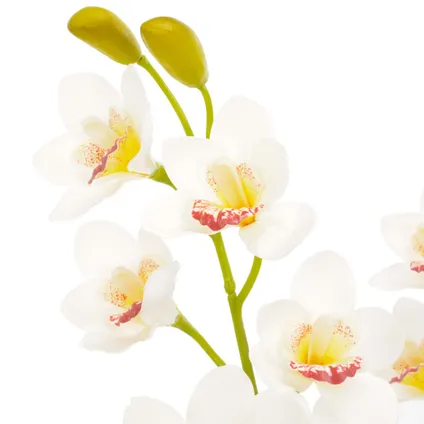 VidaXL kunstplant orchidee + pot wit 90cm 2