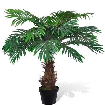 VidaXL kunstplant cycas palmboom + pot 80cm