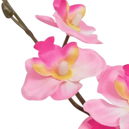 VidaXL kunstplant orchidee + pot roze 30cm 2