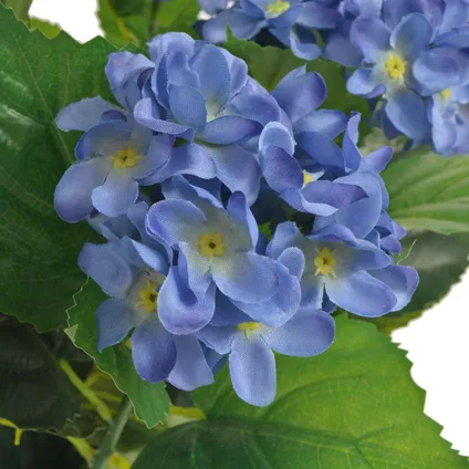 VidaXL kunstplant hortensia + pot blauw 60cm 2