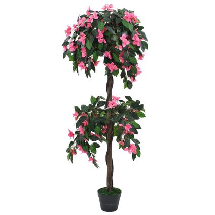 VidaXL kunstplant rododendron + pot roze 155cm