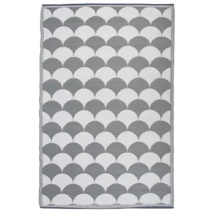 Esschert Design buitenkleed grafisch grijs-wit 180x121cm  2