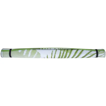 Esschert Design buitenkleed jungle bladeren groen-wit 241x152cm 4