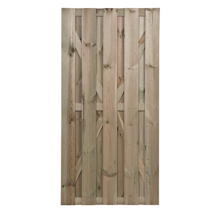 Tuinpoort geïmpregneerd hout groen 90x180cm