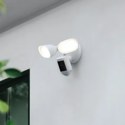 Caméra de surveillance extérieure Ring Floodlight blanc 4