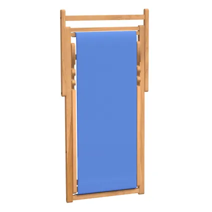 vidaXL Chaise de terrasse Teck 56 x 105 x 96 cm Bleu 6