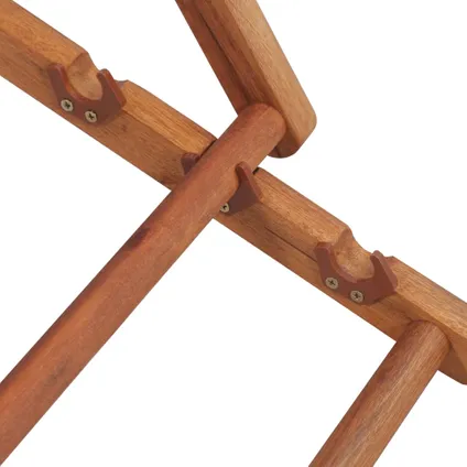 vidaXL Strandstoel inklapbaar stof en houten frame grijs 9