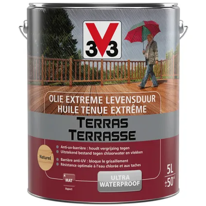 V33 terrasolie extreme levensduur naturel mat 5L 5