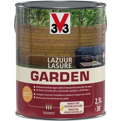 Lasure V33 Garden chêne clair 2,5L 4