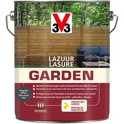 Lasure V33 Garden effet grisé 5L 4