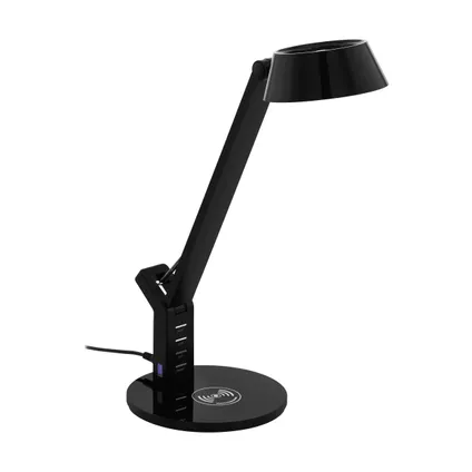 Lampe de bureau EGLO Banderalo noir LED 4,8W