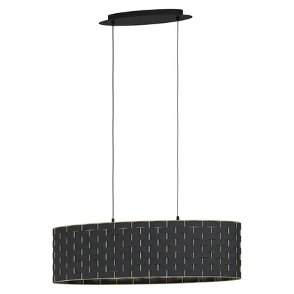 EGLO hanglamp Marasales zwart 2xE27 40W