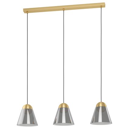 EGLO hanglamp Cerasella goud led 3xGU10 4,5W