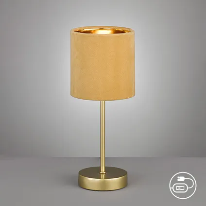 Fischer & Honsel tafellamp Aura goud E14 25W 2
