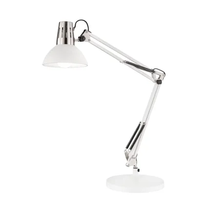Lampe de bureau Fischer & Honsel Pit blanc E27 40W