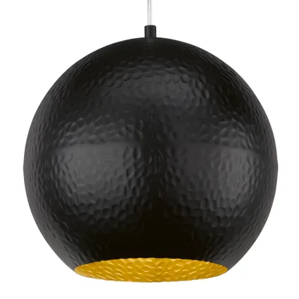 Fischer & Honsel hanglamp Mylon zwart ⌀30cm E27 40W 3