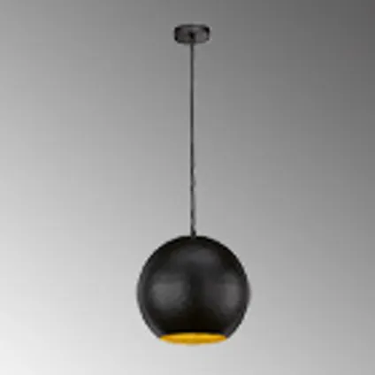 Fischer & Honsel hanglamp Mylon zwart ⌀30cm E27 40W 5