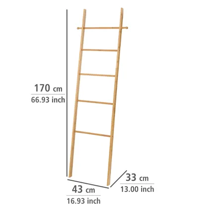 Wenko handdoekrek bamboe 43x170x33cm 3