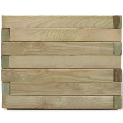 vidaXL Plantenbak verhoogd vierkant 50x50x40 cm hout 3