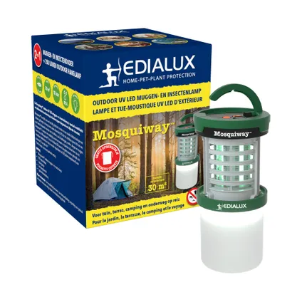 Lampe & tue-moustique UV LED Edialux Mosquiway Flykiller 2