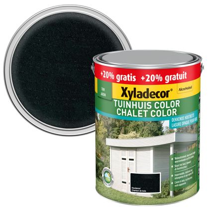 Lasure Xyladecor Chalet Color charbon de bois mat 2,5L + 500ml