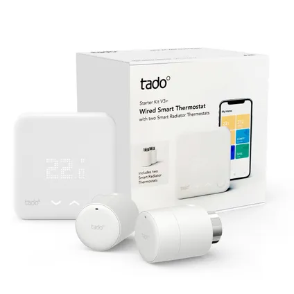 Tado bedrade slimme thermostaat Essential Kit Wired ST V3+ & SRT Duo Pack 2