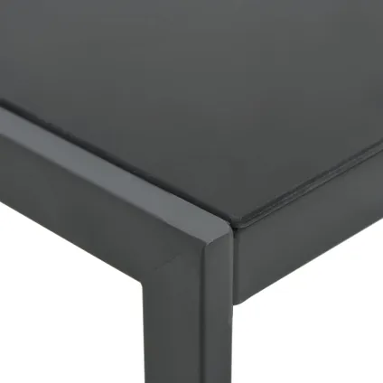 vidaXL Ligbedden 2 st met tafel textileen en staal 10