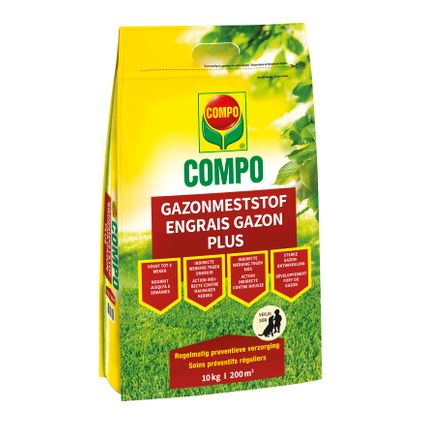 COMPO Gazonmeststof Plus 10 kg