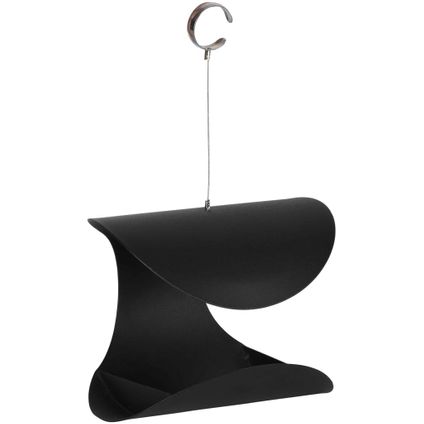 Esschert Design vogelvoederbak hangend zwart L 23,2x19,8x18,8cm