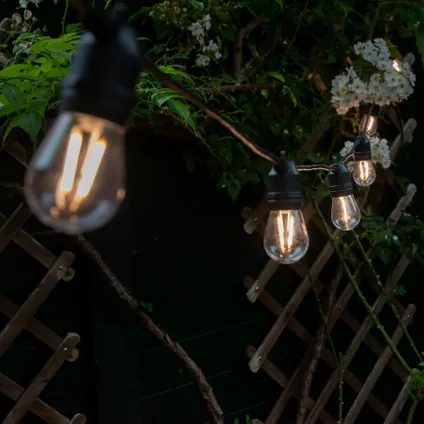 Guirlande lumineuse LED intelligente Hombli noir 5m E27 7W 4