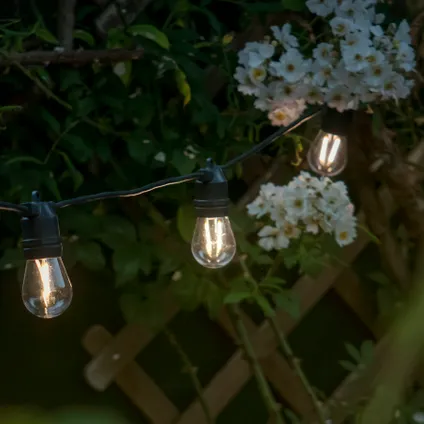 Guirlande lumineuse LED intelligente Hombli noir 5m E27 7W 6