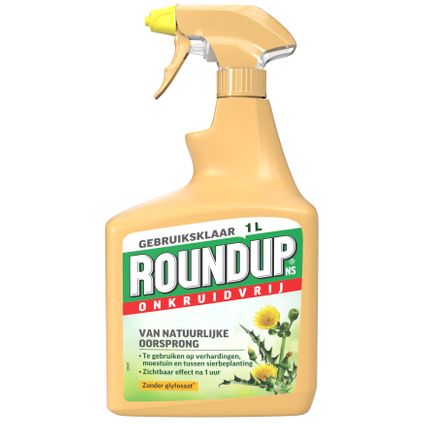Roundup onkruidbestrijding Onkruidvrij Van natuurlijke oorsprong 1L spray
