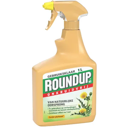 Roundup onkruidbestrijding Onkruidvrij Van natuurlijke oorsprong 1L spray 2