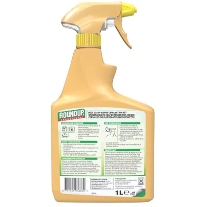 Roundup onkruidbestrijding Onkruidvrij Van natuurlijke oorsprong 1L spray 3