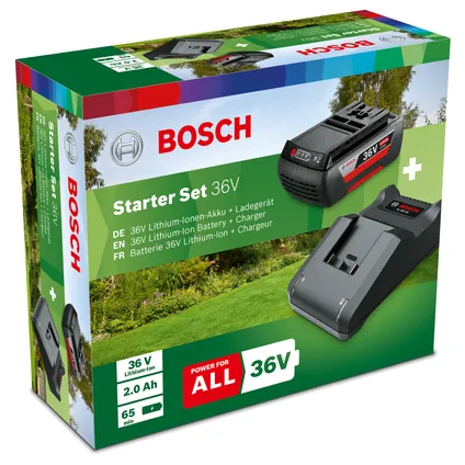 Bosch batterij en lader AL3620-CV Li-Ion 36V 2,0Ah 3