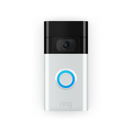 Ring video deurbel - draadloos - WiFi - 1080p HD-video - zilver