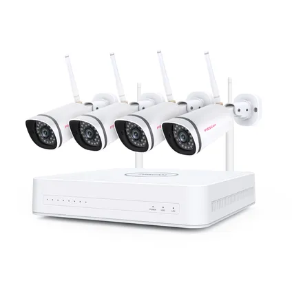 Kit de sécurité 4 caméras de surveillance Foscam FN7108W-B4-1T WiFi