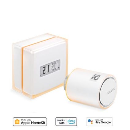 Thermostat intelligent Netatmo avec tête thermostatique intelligente
