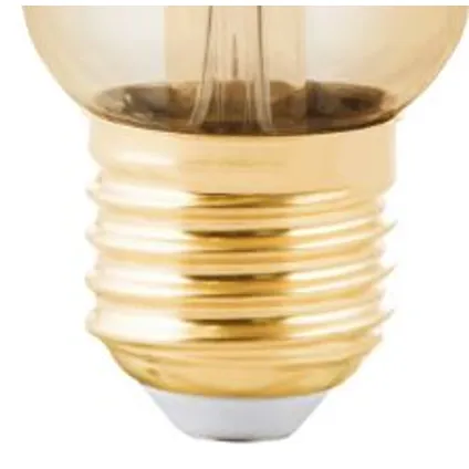 EGLO ledfilamentlamp amber ST64 spiraal dimbaar E27 4W 5