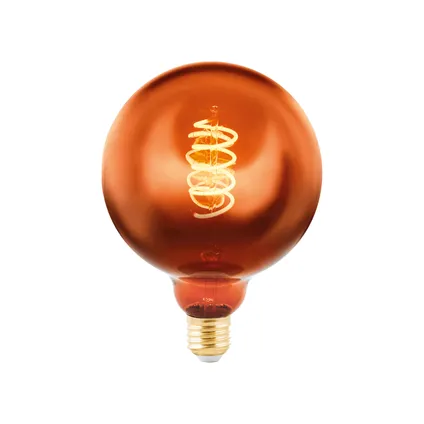 Ampoule filament LED EGLO cuivre G125 E27 4W 2