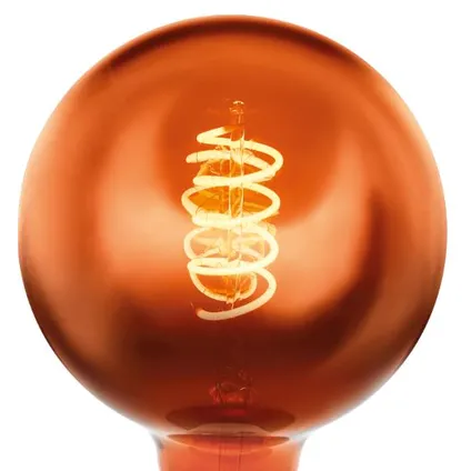 Ampoule filament LED EGLO cuivre G125 E27 4W 3