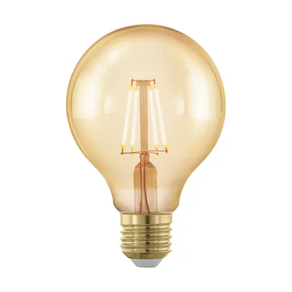 Ampoule filament LED EGLO ambre G80 E27 4W