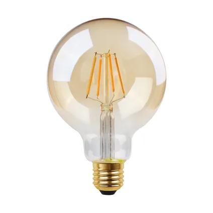 Ampoule filament LED EGLO ambre G95 E27 4W 2
