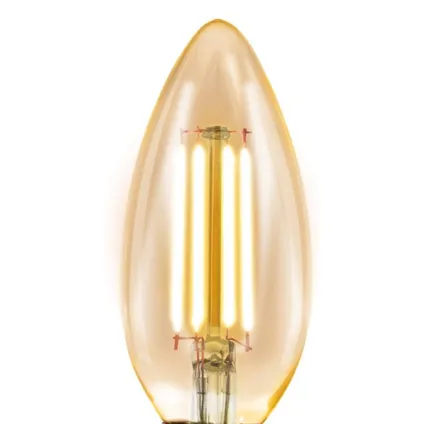 Ampoule filament LED EGLO ambre C37 E14 4W 3