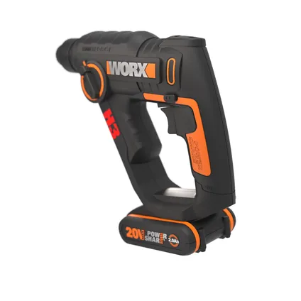 Worx accuboormachine + boorhamer Combo Kit WX927 20V (2 accu’s) 7
