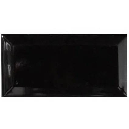 Carrelage Metro - Céramique - Brillant - noir - 7,5x15cm - Contenu de l'emballage 0,68m² 2