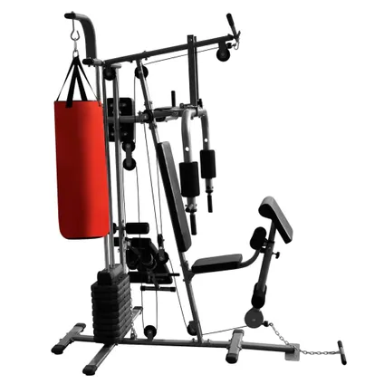VidaXL fitnessapparaat + 1 bokszak multifunctioneel 65kg 4
