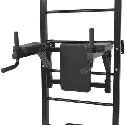 VidaXL fitnessapparaat wandgemonteerd zwart 90x130x219cm 3